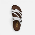 Orthopedic Sandalen Geflochten Verstellbarer Riemen Lederoptik
