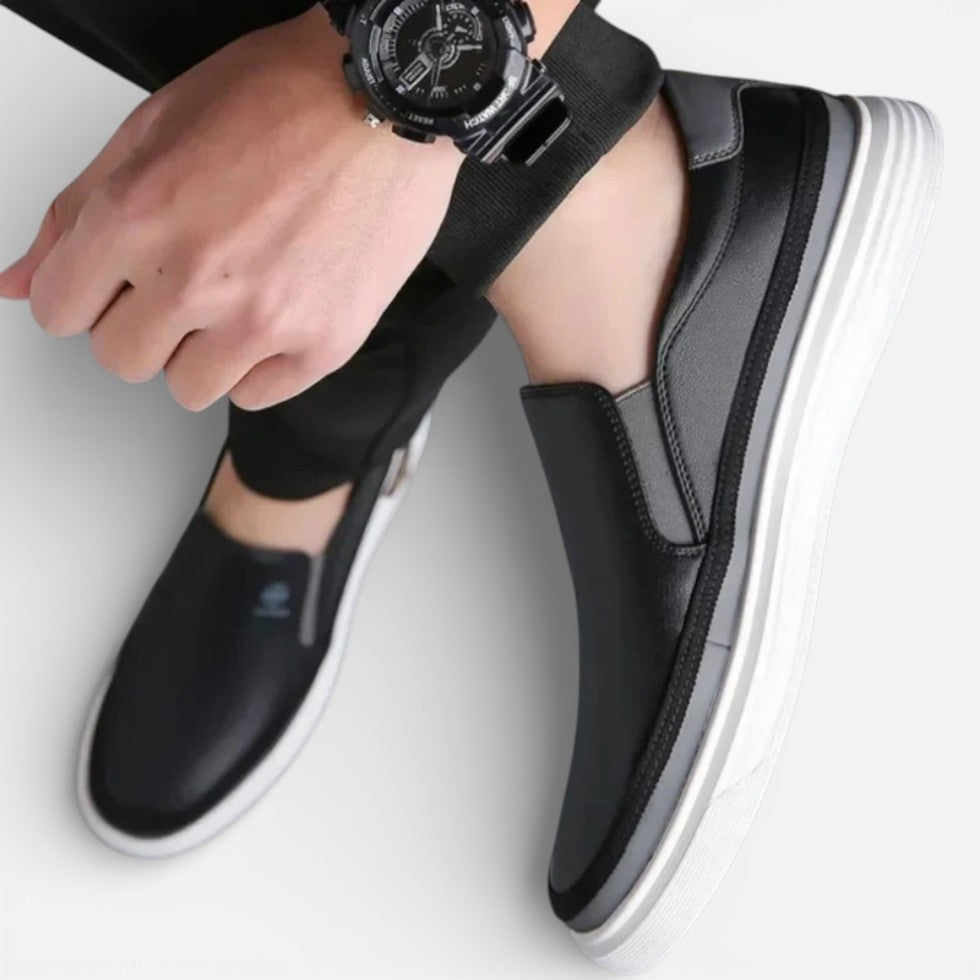 Herre-slip-on-sneakers med minimalistisk silhuet