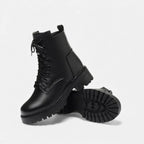 Lined Lace-up Ankle Boots for Women