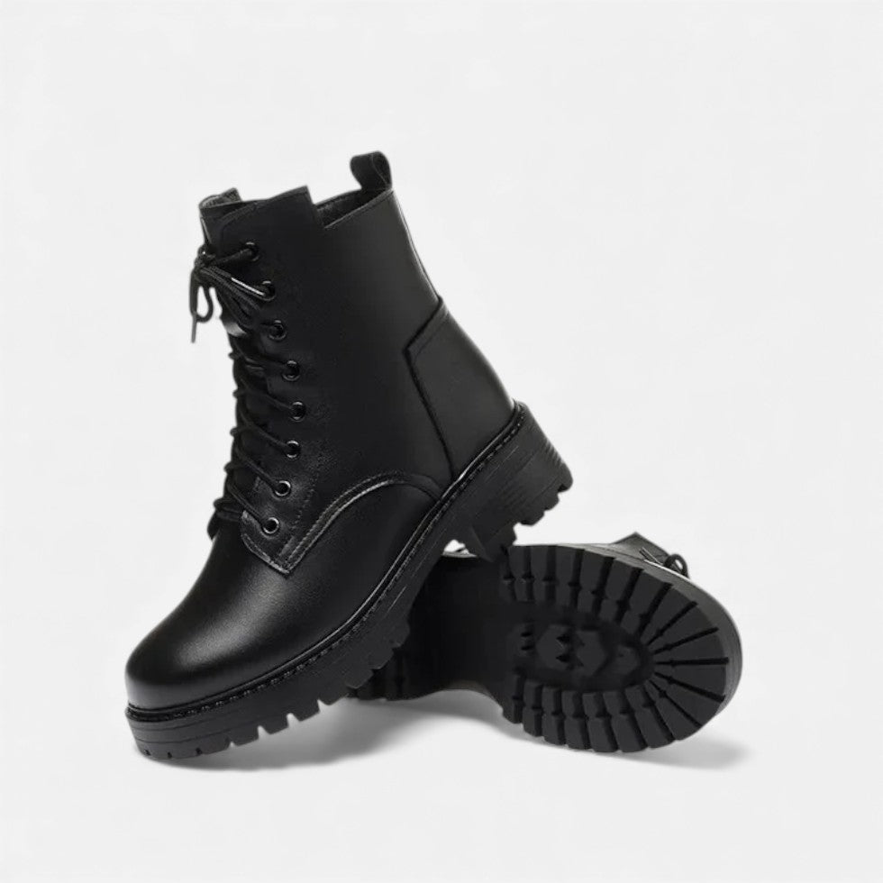 Lined Lace-up Ankle Boots for Women