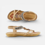 Damen Orthopedic Sandalen mit Keilabsatz