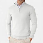 Herren Kaschmir Halb-Zip Pullover