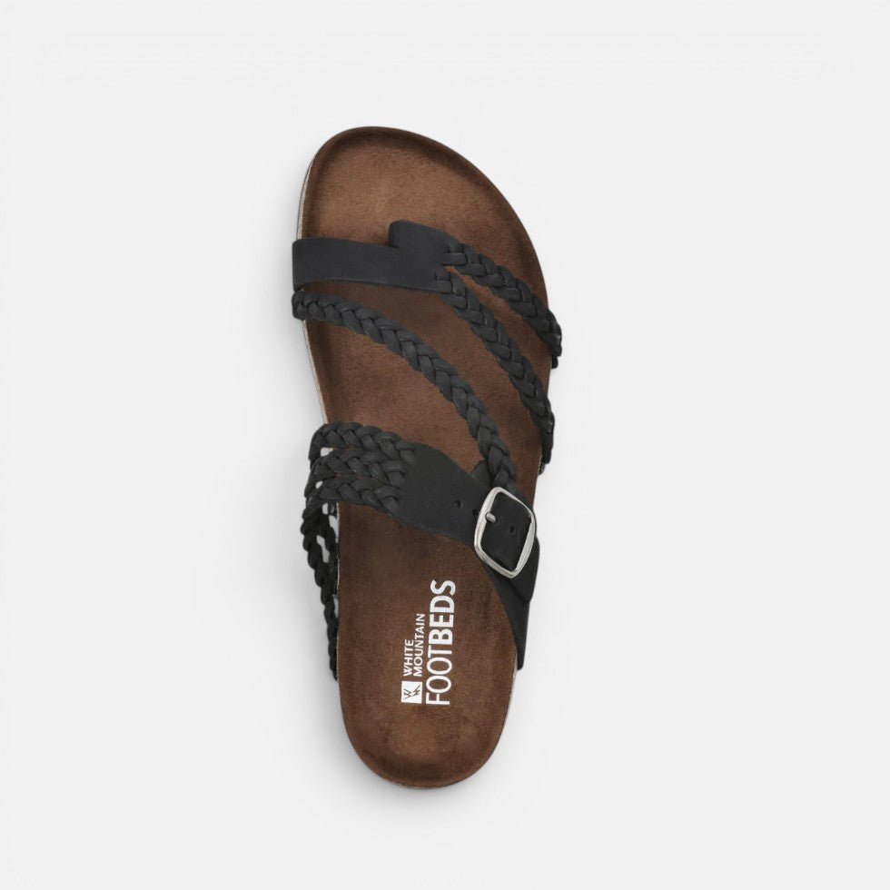 Orthopedic Sandalen Geflochten Verstellbarer Riemen Lederoptik