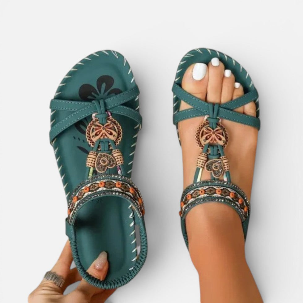 Damen Orthopedic Sandalen mit Keilabsatz