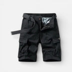 Cargo-shorts til mænd med lommer og elastisk linning