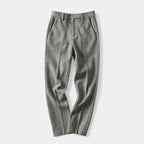 Damen Stoffhose mit Fischgrätenmuster