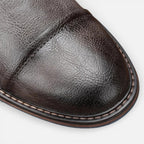 Herren Leder Stiefeletten mit Schnürung