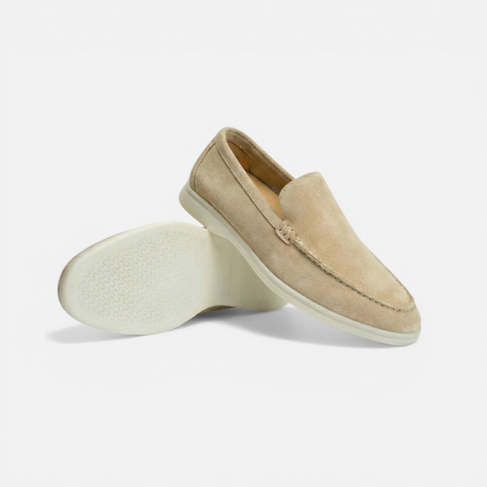 Herre Loafer Slip-On Mokkasin Ruskind-look