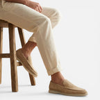Herre Loafer Slip-On Mokkasin Ruskind-look