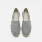 Orthopädische Espadrilles Slip On Leinen Optik