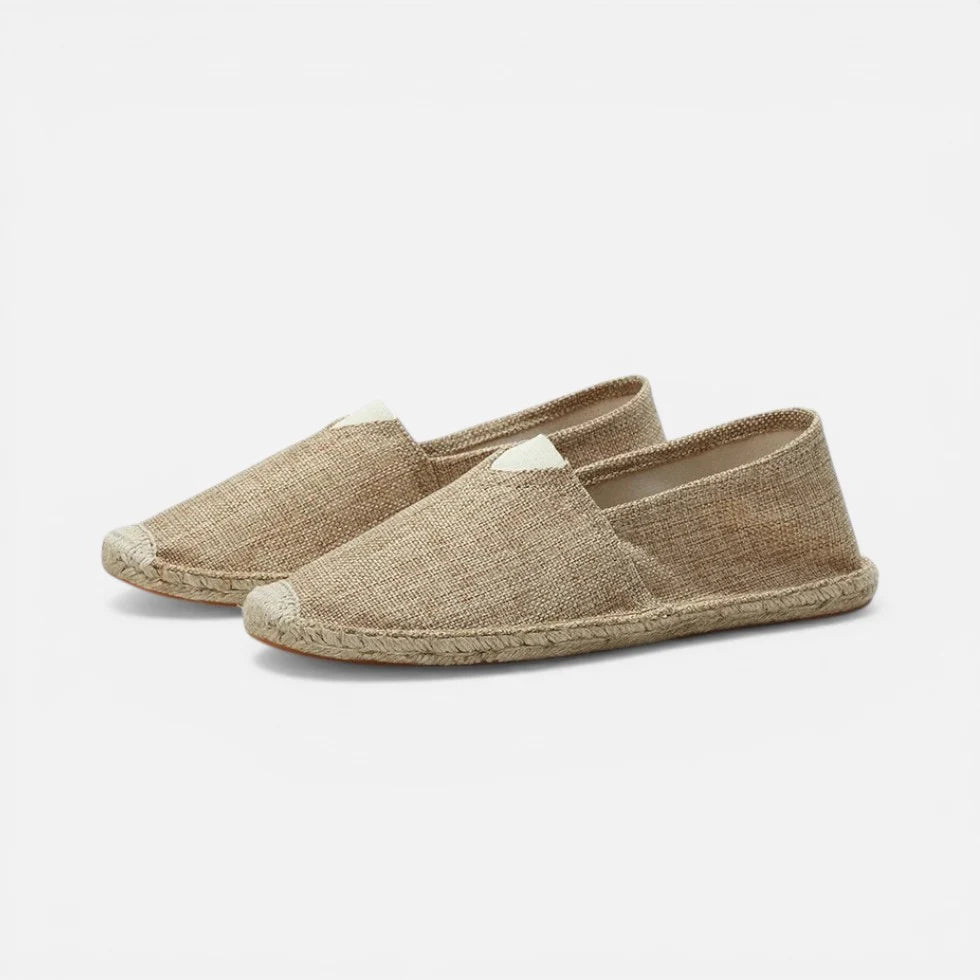 Orthopädische Espadrilles Slip On Leinen Optik