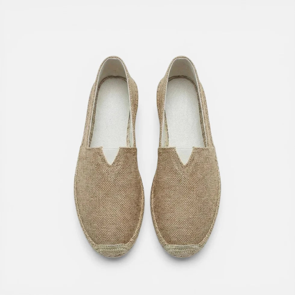Orthopädische Espadrilles Slip On Leinen Optik