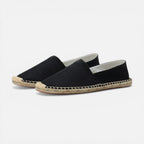 Espadriller til herrer i linned med flad sål