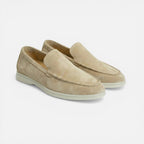 Herre Loafer Slip-On Mokkasin Ruskind-look