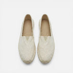 Orthopädische Espadrilles Slip On Leinen Optik