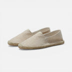 Orthopädische Espadrilles Slip On Leinen Optik