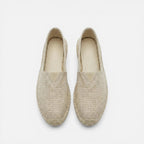 Orthopädische Espadrilles Slip On Leinen Optik
