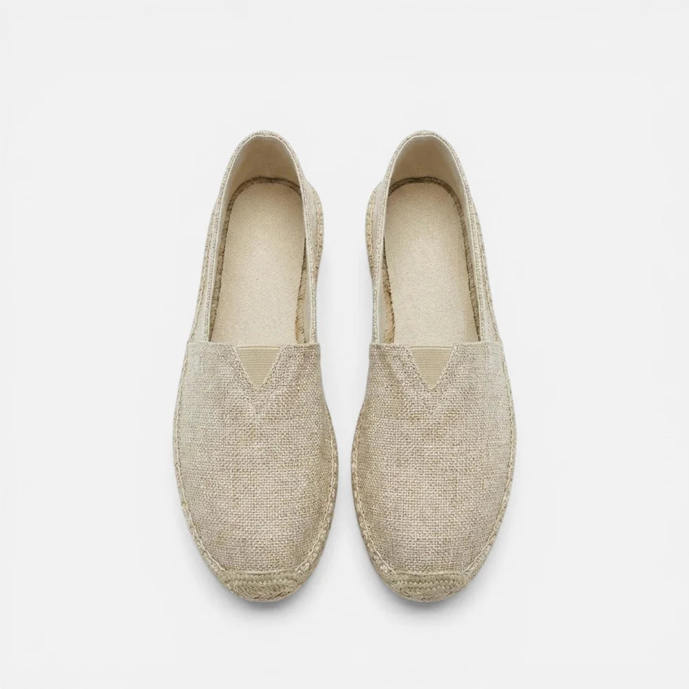 Orthopädische Espadrilles Slip On Leinen Optik