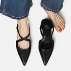 Spitze Flats mit Riemchen für Damen