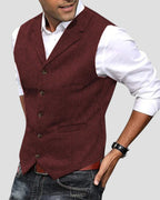 Elegante Anzugweste mit Knopfleiste für Herren