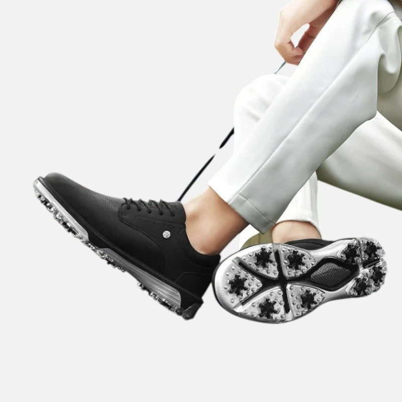 Golfsko til herrer, spikeless, snørebånd