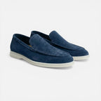 Herre Loafer Slip-On Mokkasin Ruskind-look