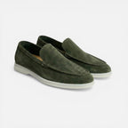Herre Loafer Slip-On Mokkasin Ruskind-look