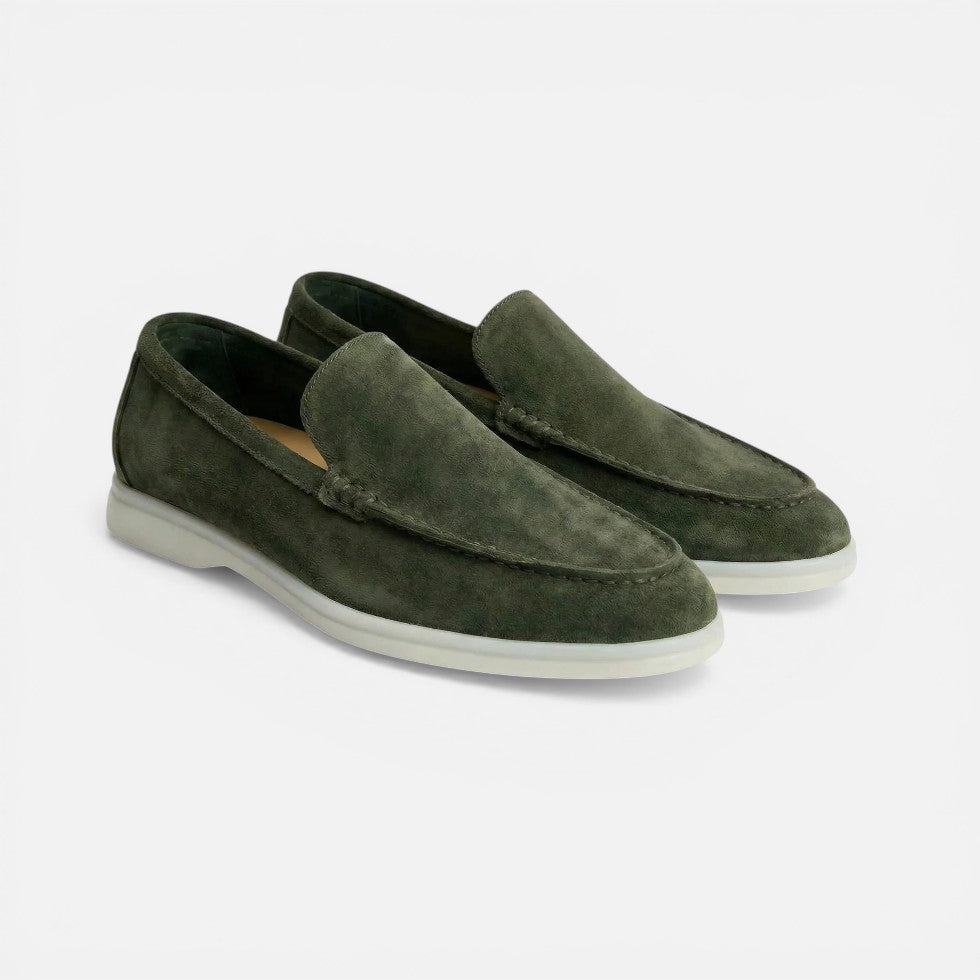 Herre Loafer Slip-On Mokkasin Ruskind-look