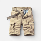Cargo-shorts til mænd med lommer og elastisk linning