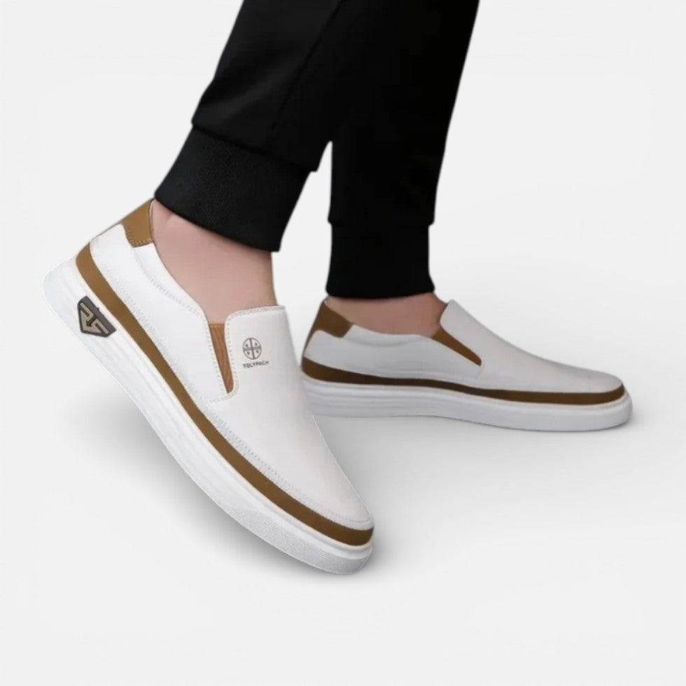 Herre-slip-on-sneakers med minimalistisk silhuet