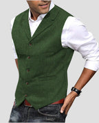 Elegante Anzugweste mit Knopfleiste für Herren