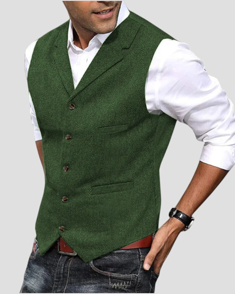 Elegante Anzugweste mit Knopfleiste für Herren