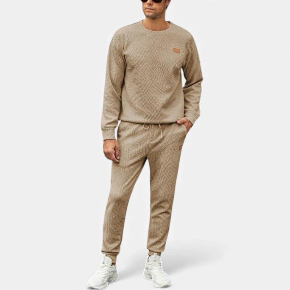 Herren Trainingsanzug mit Strukturdesign