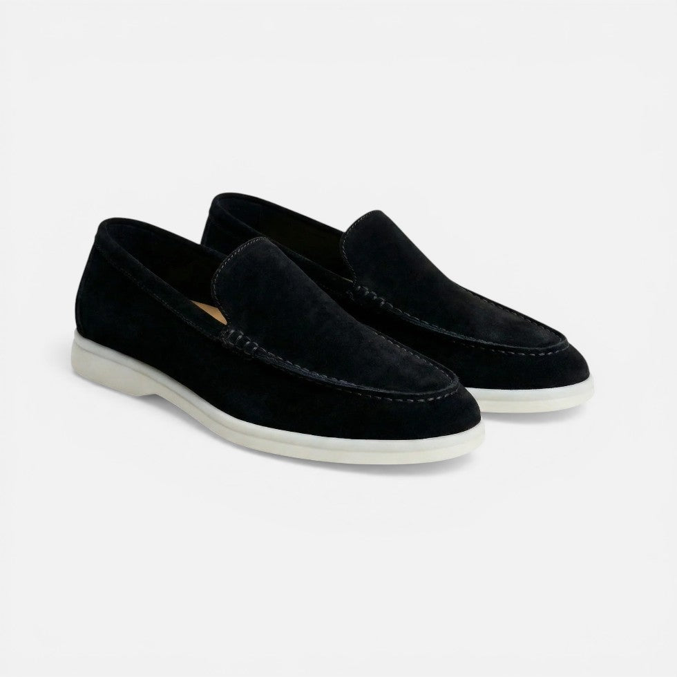 Herre Loafer Slip-On Mokkasin Ruskind-look