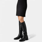 Damen Stiefel mit mittlerem Blockabsatz
