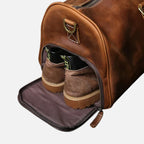 Men's leather travel bag