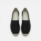 Orthopädische Espadrilles Slip On Leinen Optik