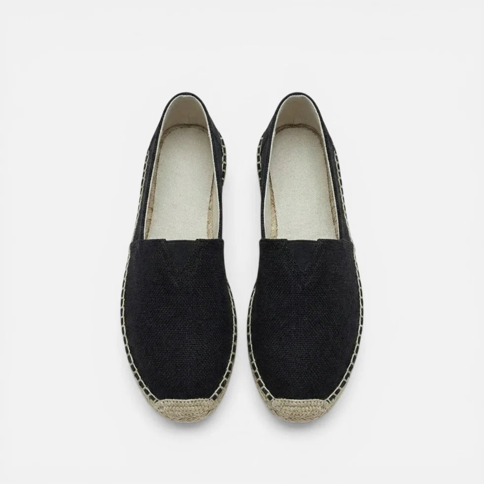 Orthopädische Espadrilles Slip On Leinen Optik