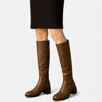 Damen Stiefel mit mittlerem Blockabsatz