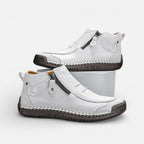 Herren Leder Freizeitschuhe mit Reißverschluss