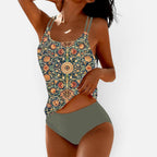 Tankini Set mit Ornamentmuster
