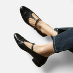 Elegante Flats mit Vintage Riemchen für Damen