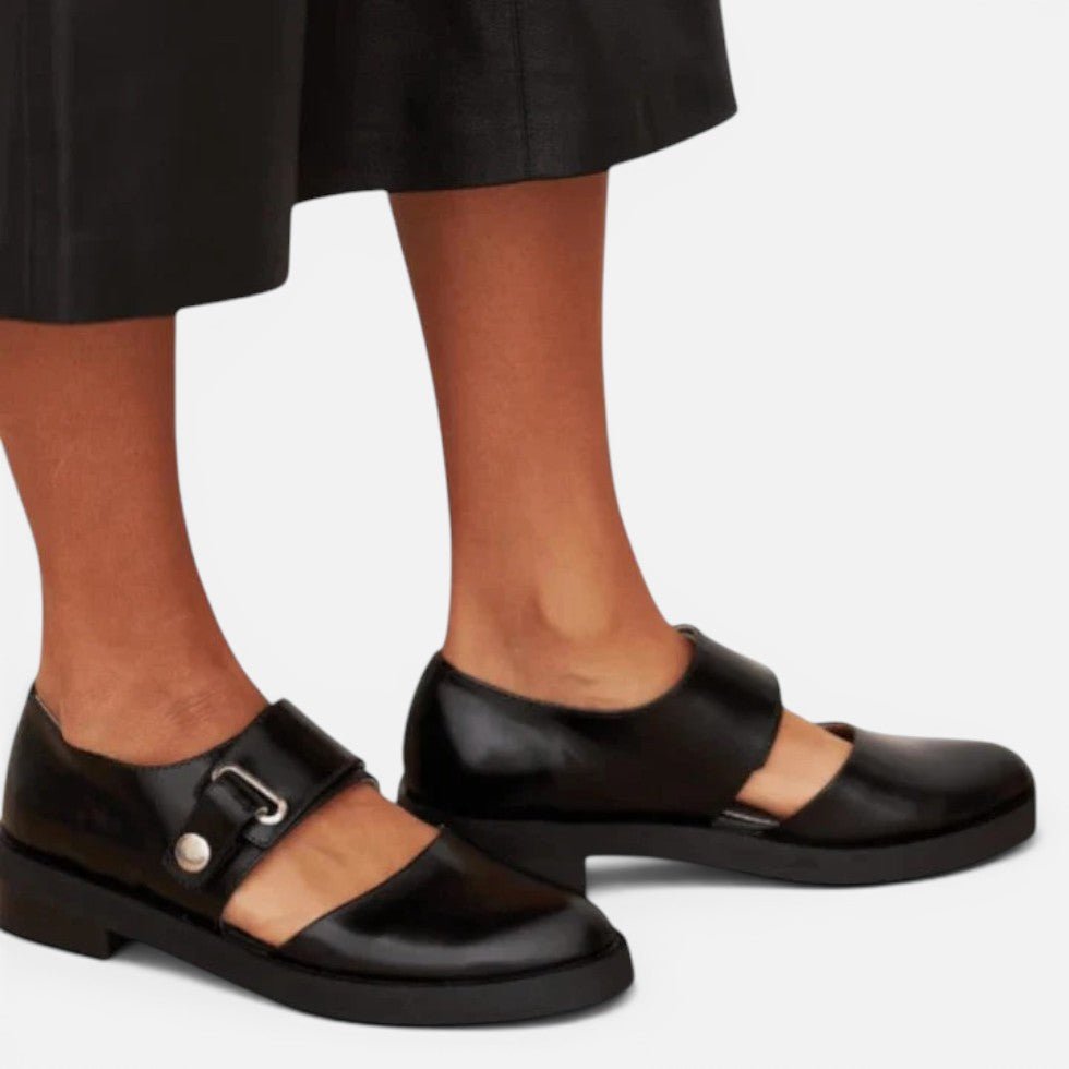Mary Jane Orthopedic Schuhe Riemen Design Glatte Oberfläche