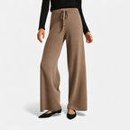 Damen Kaschmir Strickhose mit weitem Bein