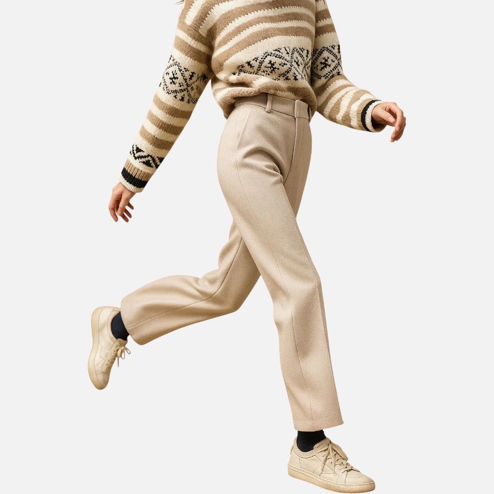 Wollhose mit geradem Schnitt