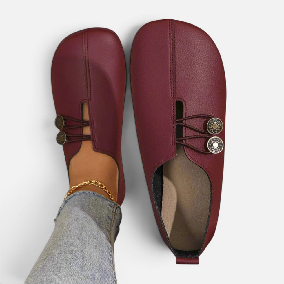 Orthopädische Slipper Geschlossen PU Rundspitze