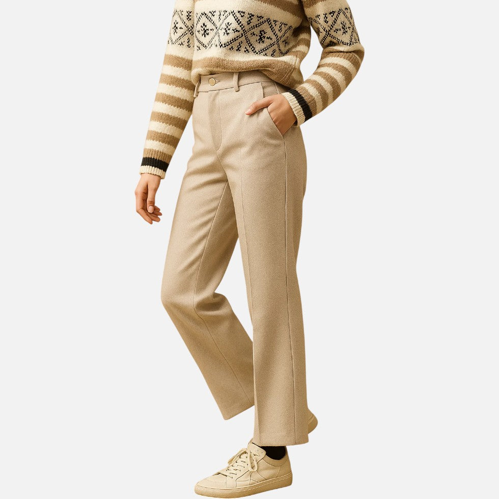 Wollhose mit geradem Schnitt