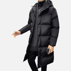 Herren Steppmantel mit Kapuze