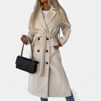 Damen Trenchcoat mit Bindegürtel