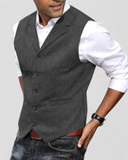 Elegante Anzugweste mit Knopfleiste für Herren